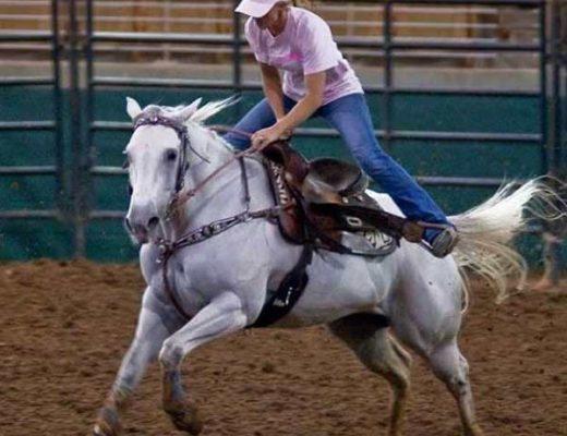 An extreme example, but flying out of the saddle would be considered a big flaw in any other discipline but in barrel racing it's just par for the course.