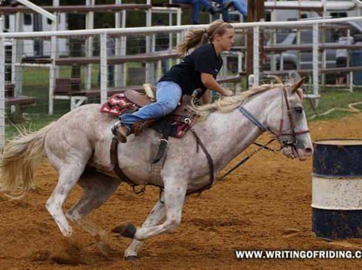 Young riders at local events aren't taught to work their horses in a less abusive way so they grow up learning that it's okay to abuse the horse's mouth and ride callously in the saddle for the sake of speed.